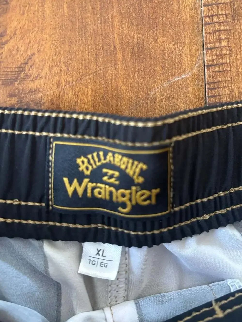 Billabong x Wrangler Checkerboard Print Swim Board Shorts Mens XL